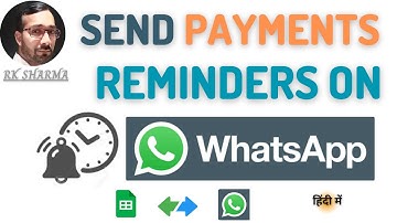 Send Whatsappp Payment Reminder from google sheets