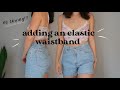 how to add an elastic waistband // no sew tutorial