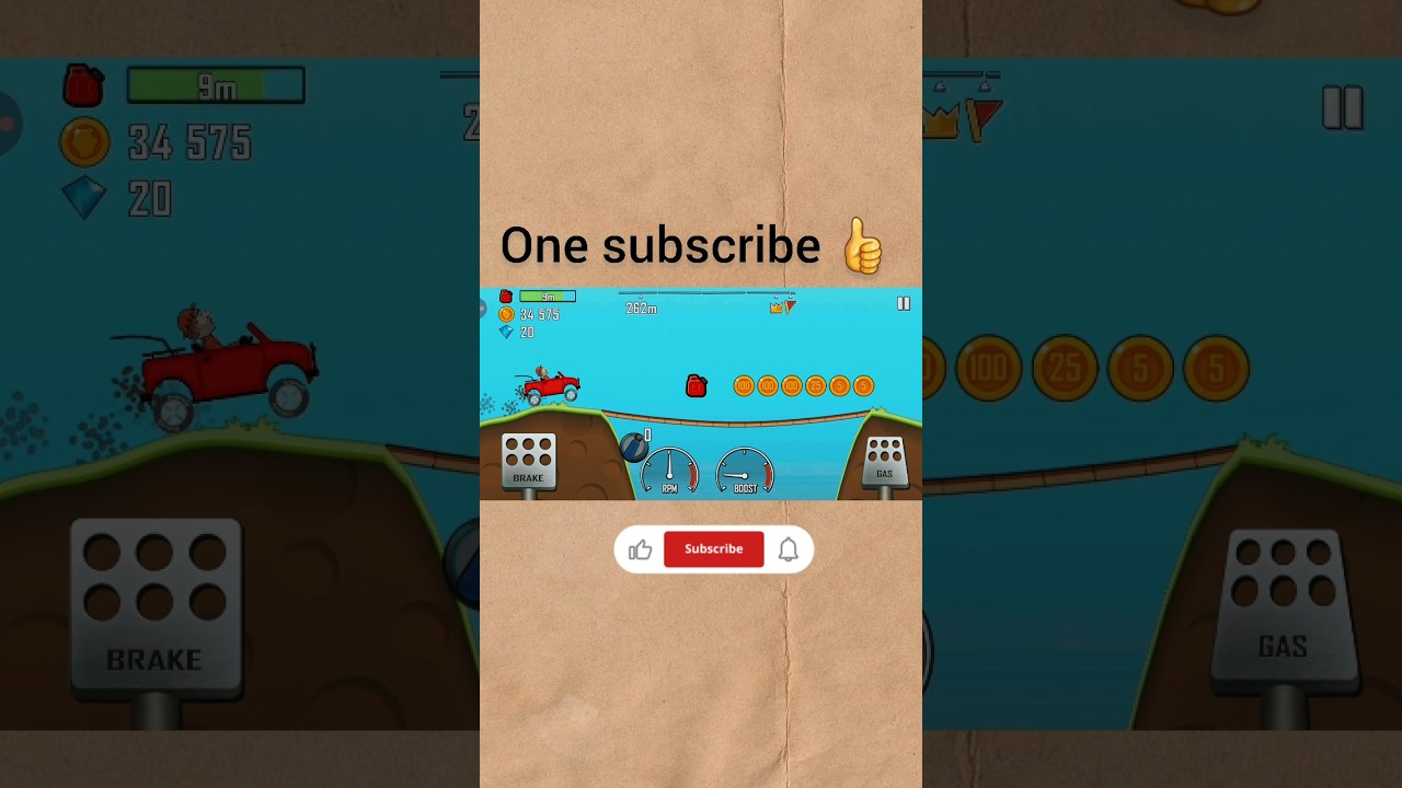 Impossible race 😱 hill climb racing 