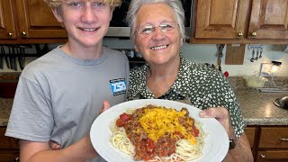 Homemade Marina Sauce w/ Spaghetti #gf/ no added sugar