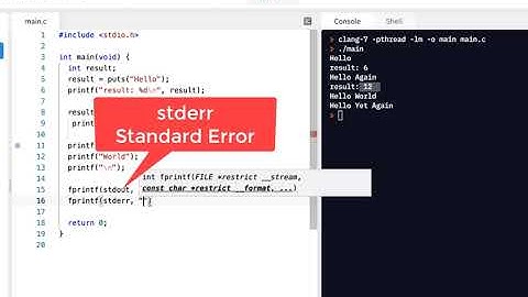 C Programming Skills Using Replit: stdio.h Output Functions