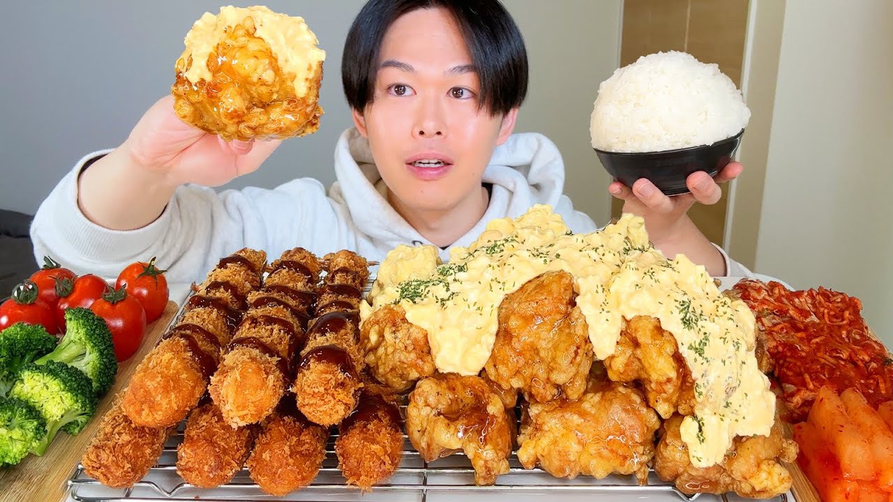 ASMR タルタルチキン南蛮風 Fried Chicken EATING SOUNDS | 咀嚼音 | MUKBANG | 먹방