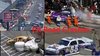 Pit Road Wrecks Nascar