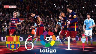Barcelona 6-1 Celta Vigo 《MSN》 LA Liga 2016 HD 🎤 فهد العتيبي