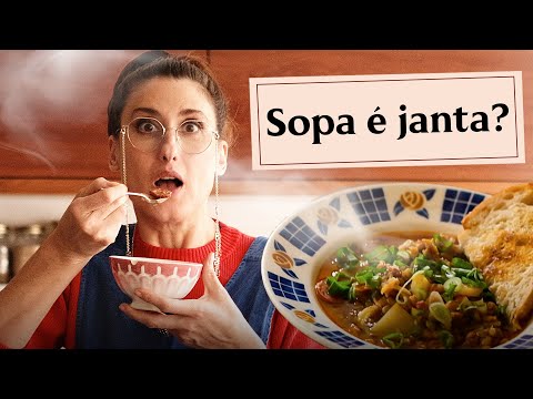 Vídeo: Sopa Com Lentilha, Bacon E Croutons