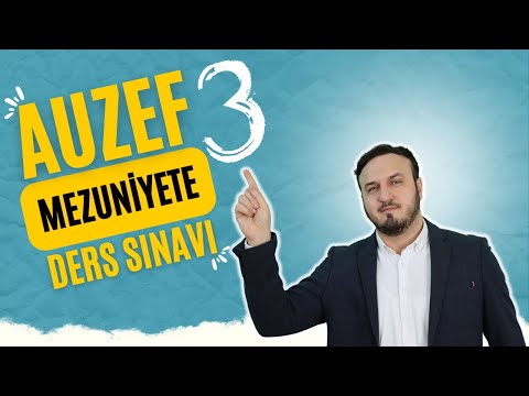 AUZEF Mezuniyete Üç Ders Sınavı Tüm Detaylar!