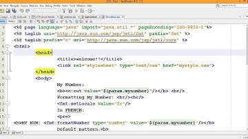 JSTL Formatting Session 5