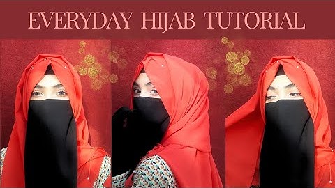 everyday hijab tutorial || easy and elegant hijab tutorial for school and college || by hannah shah