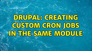 Drupal: Creating custom cron jobs in the same module