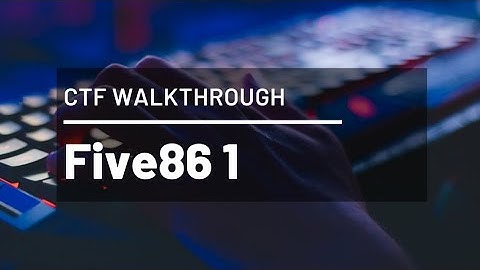 five86-1 CTF Walkthrough