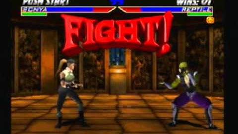 Mortal Kombat 4 runthrough with Reptile part 1