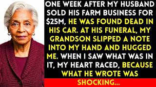 At My Husband's Funeral My Grandson Gave Me A Note, When I Saw What He Wrote My Blood Ran Cold