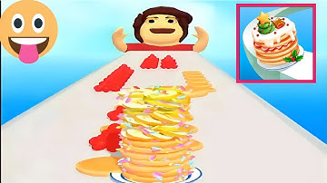 Preview of Pancake Run All Levels Android ios Gameplay How to Play Pancake Run #dknem #kugo #pikaguy