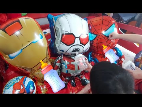 Aku Anak Sehat Tubuhku Kuat versi Balon Karakter Spiderman || Lagu