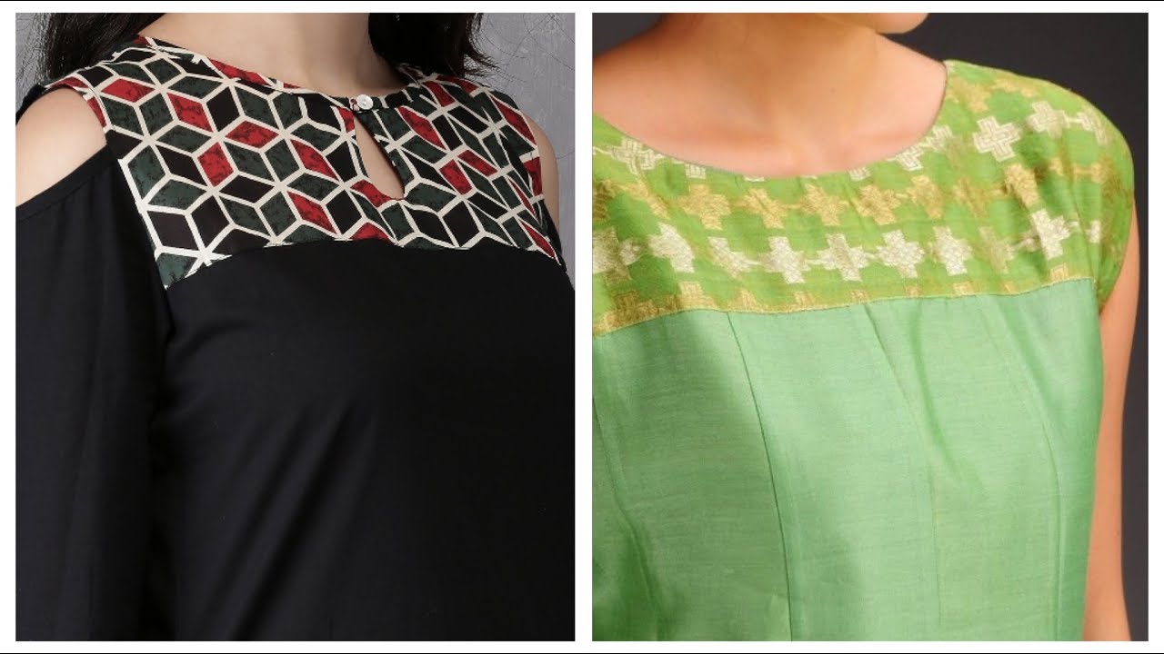 Printed Kalamkari With Plain Linen Cotton Yoke & Sleeve-Code:0206150  Rs.1090/- All sizes avai… | Kurti designs party wear, Salwar neck designs,  Simple kurti designs