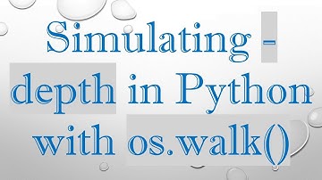 Simulating -depth in Python with os.walk()