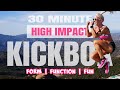 30 minute kickboxing and strength workout  no equipment  high intensity