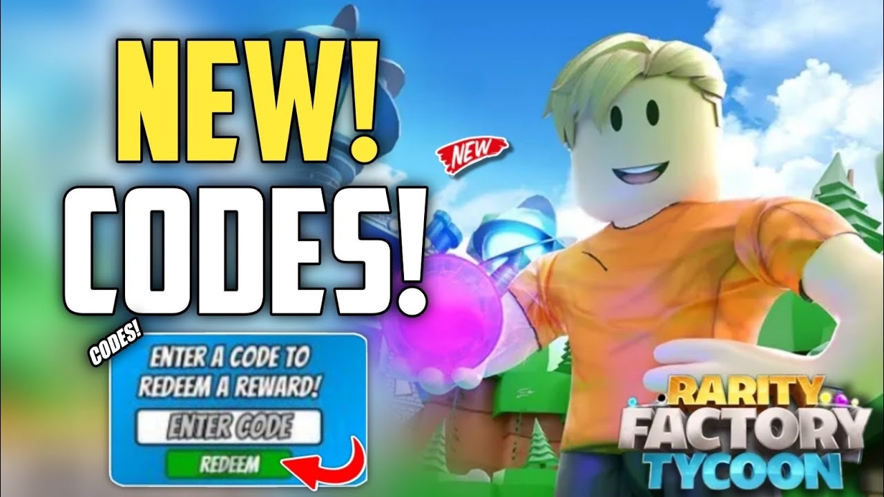 2X💵! RARITY FACTORY TYCOON CODES - ROBLOX RARITY FACTORY TYCOON CODES 