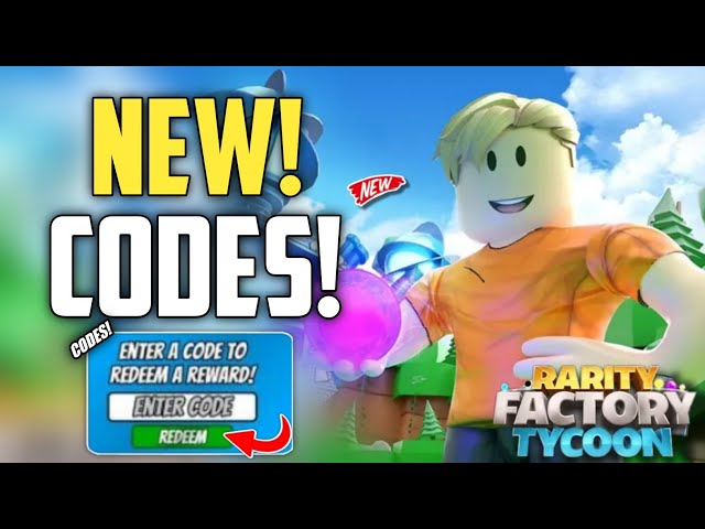 Rarity Factory Tycoon codes December 2023