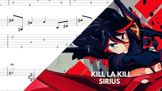 Kill la Kill Opening Sirius Fingerstyle Guitar Tabs