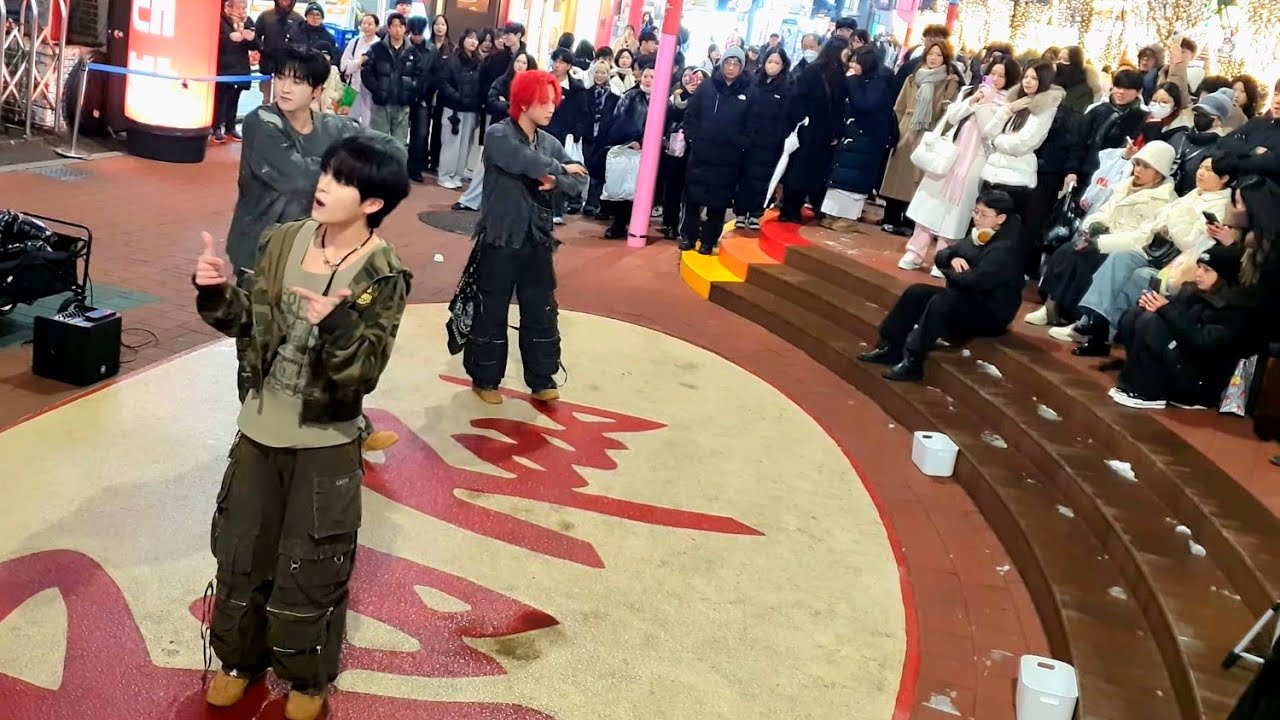 [STREET ARTIST] T:EV. INTERACTIVE HONGDAE BUSKING. 250105.