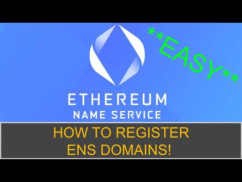 How To Register ENS Domains - Ethereum Name Service Tutorial!