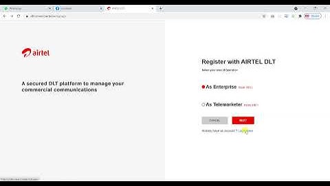 How to register on Airtel DLT Portal for sending Marketing or Transaction Message #airtel