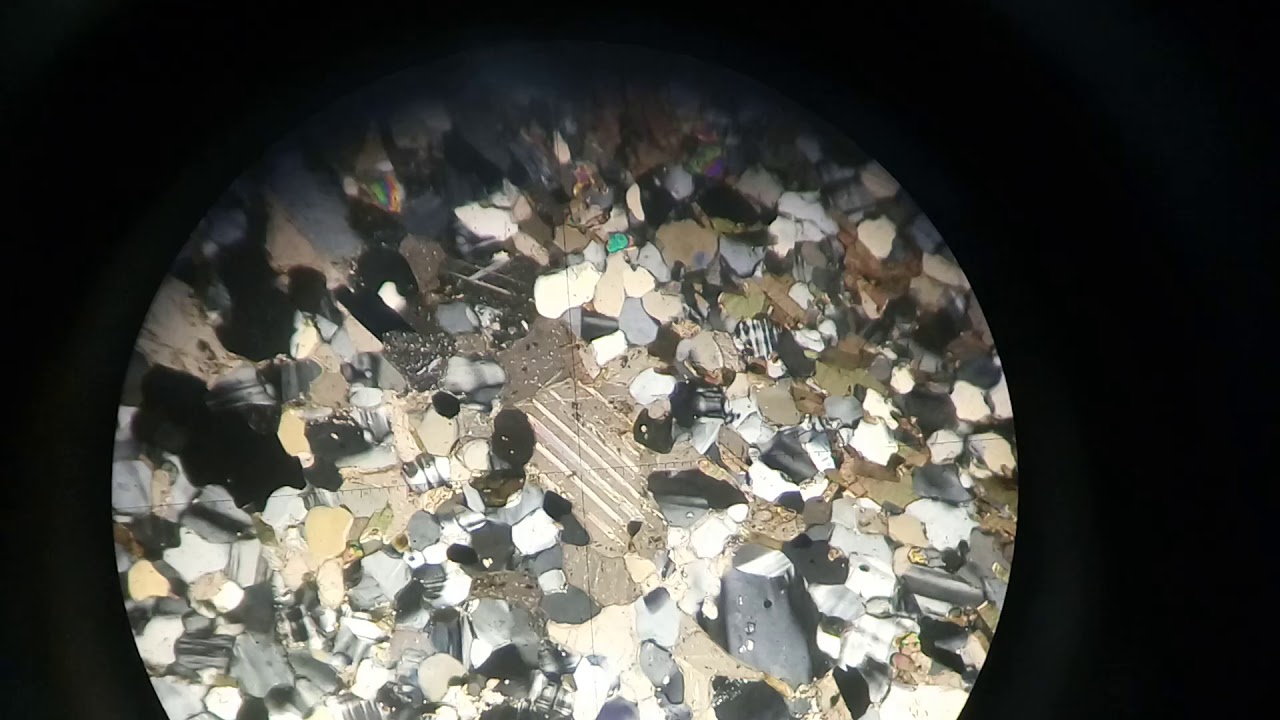 Calcite mineral under microscope. YouTube