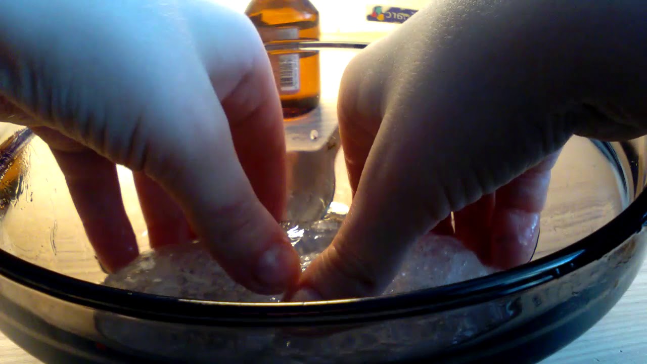 Лизун из клея для разговора и тетрабарата