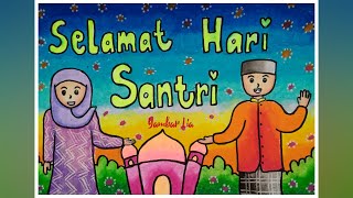 Cara Menggambar dan Mewarnai Tema Hari Santri