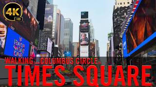 🚶🎸 Walking from Columbus Circle to Times Square NYC – Soft Guitar Music | Broadway Street Walk ✨🌆 screenshot 5