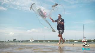 How to Throw a Cast Net | Excellent Cast Net Fishing Skill | Awesome CAST NETTING WITH PRO THROW