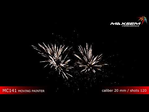 Видео: Батарея салютов MOVING PAINTER (120/0,8) MC141