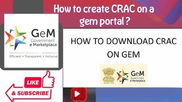 "How to Generate CRAC Report on GEM Portal: Step-by-Step Guide"