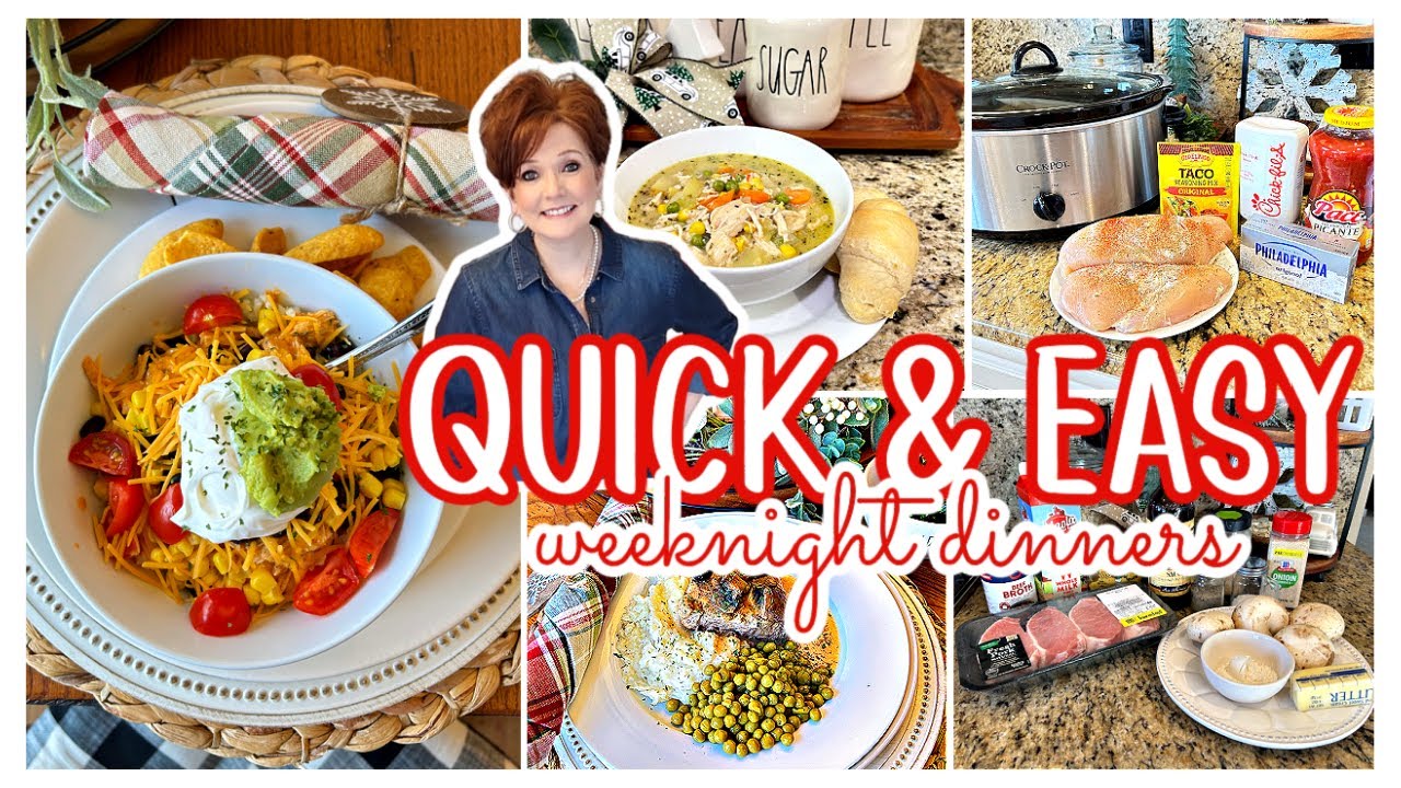 QUICK & EASY CROCKPOT & DINNER RECIPES - YouTube