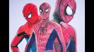 Speed Drawing all Spider man's (2002, 2012, 2017)