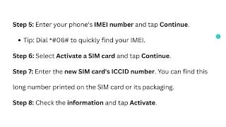 Details How To Activate A T-Mobile SIM Card - Step-By-Step Tutorial & Setup Guide Guide