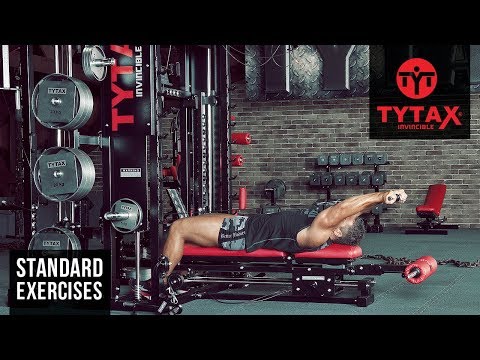 TYTAX® T1-X | Cable Lying Reverse Grip Front Raise