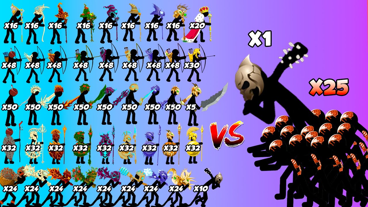 Giant Boss And Zombie Vs All Skins Stick Figures In Stick War Legacy - Who Will Win?