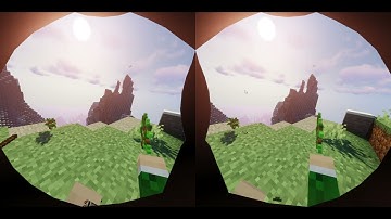 [3D] Vivecraft 1.17 (Minecraft VR) Gameplay with Shaders - Part 1