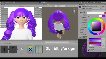 Hair 3D Tutorial Zepeto Item With Bone Physics Unity Free Download