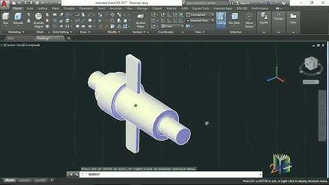 AutoCAD II Socket & Spigot Joint II 3D II by using Extrude Command