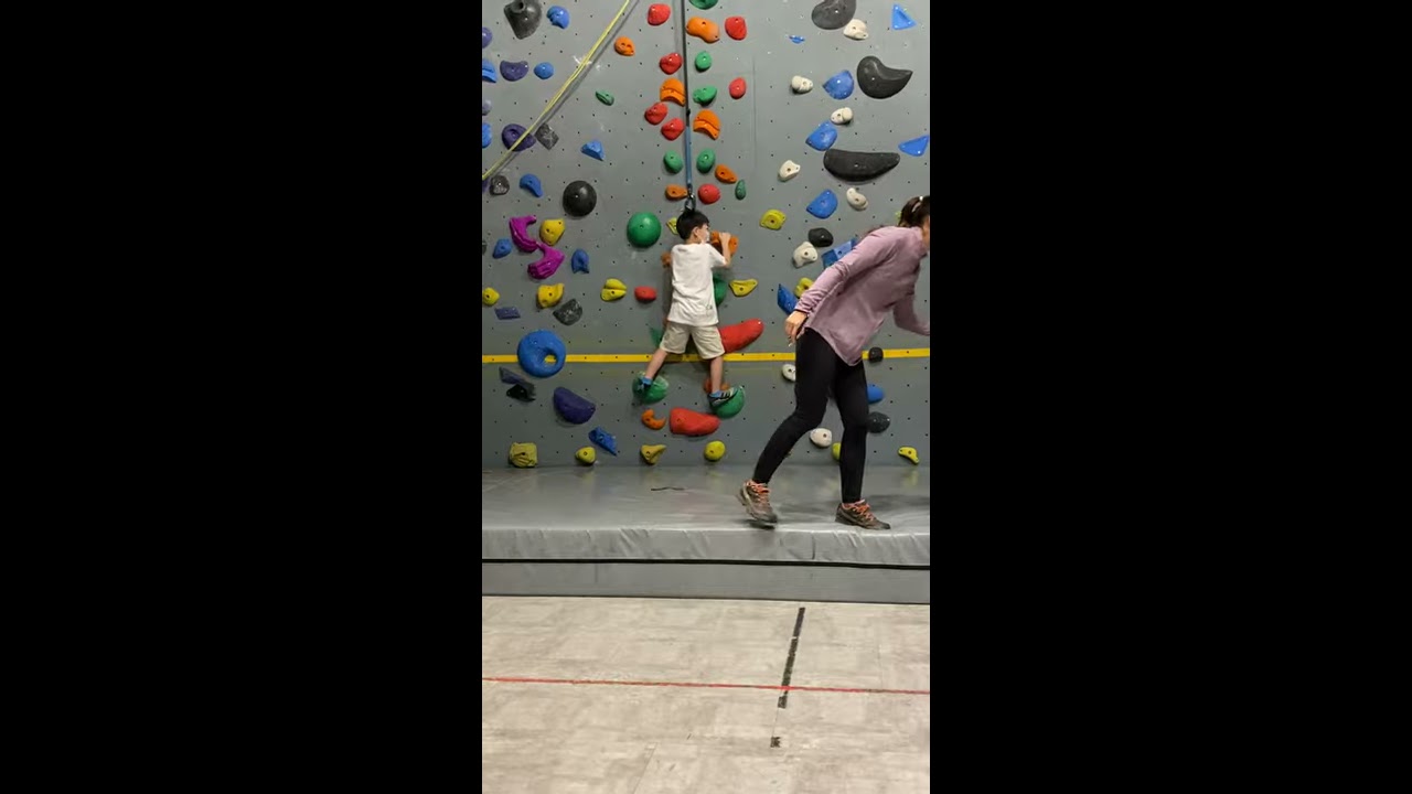 Lincoln Keaton Climbing Trial Lesson On Ma Birthday 