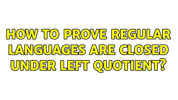 How to prove regular languages are closed under left quotient? (2 Solutions!!)