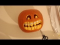 Brace face pumpkin carving halloween timelapse