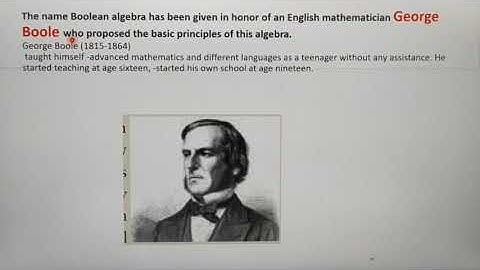 Boolean Algebra, Introduction, Chapter 2- part II, part 1, unit 1, A. Jaya Mabel Rani