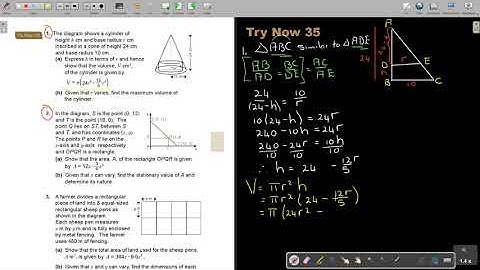 6 35 Applications of Differentiation   Maxima and Minima Problems   part 4