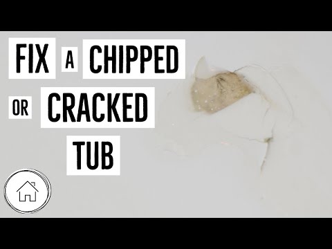 How to Fix a Cracked or Chipped Bathtub - Epoxy