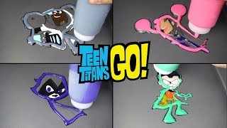 Teen Titans Go! Pancake Art  Robin, Cyborg, Starfire, Raven, Beast Boy / satisfying Video for KIds