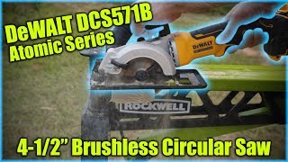 DeWALT DCS571B Atomic Series Brushless 41/2' Circular Saw Unboxing